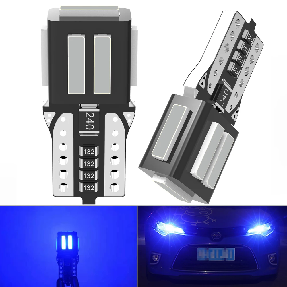 

2x High Power T10 194 168 LED Canbus Extreme Bright 7SMD 7020 Chip Bulbs Car Parking Backup Reverse Wide Lights Turbo Diode 2821