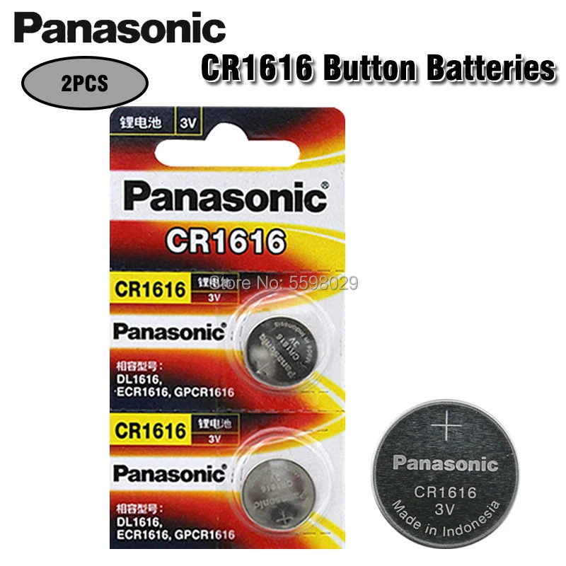 

2Pcs/lot PANASONIC CR1616 DL1616 ECR1616 LM1616 1616 3V Lithium Batteries Cell Button Coin Battery