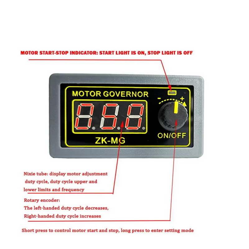 Motor Speed Regulator PWM Driver Module Controller DC Digital Display Governor 150W/500W | Инструменты