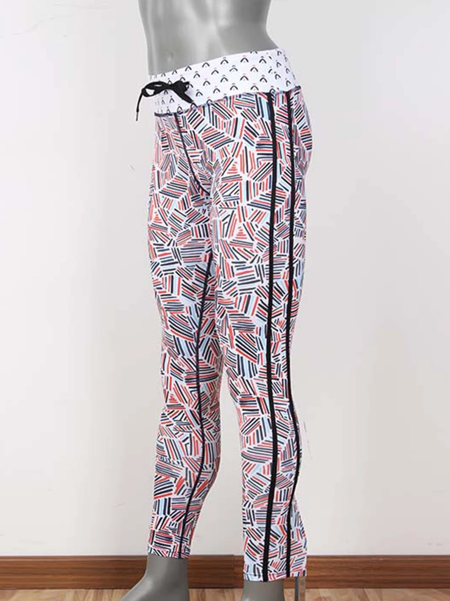 

Spring Fitness Leggings Women Fashion Red Print Trousers Casual Skinny Leggins High Waist Breathable Elastic Workout Legging