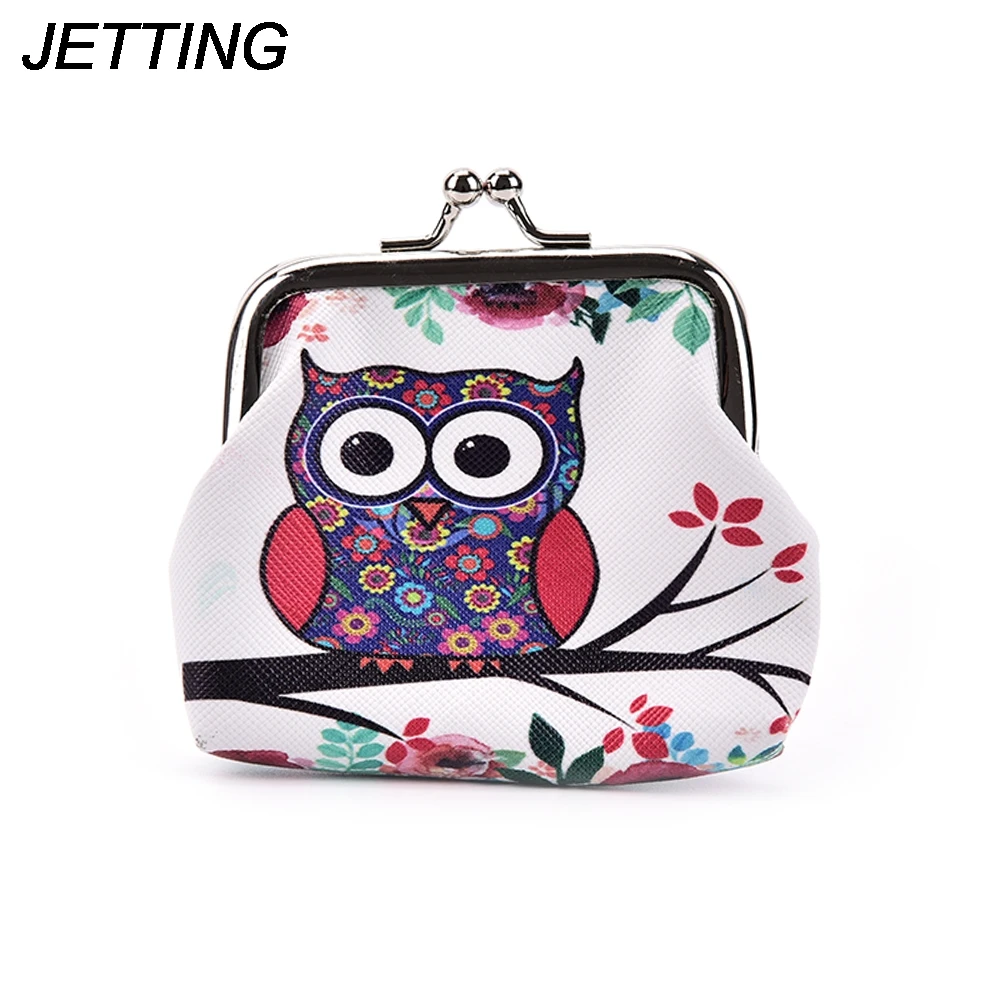 

Fashion Luxury Owl Leather Coin Purse Lady's Key Purse Handbag Wallet Women Clutch Casual Print Vintage Retro Bags