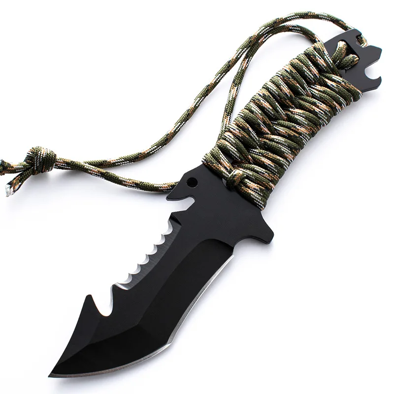 

Высокопрочный острый военный тактический нож, походный охотничий короткий нож, нож для самообороны