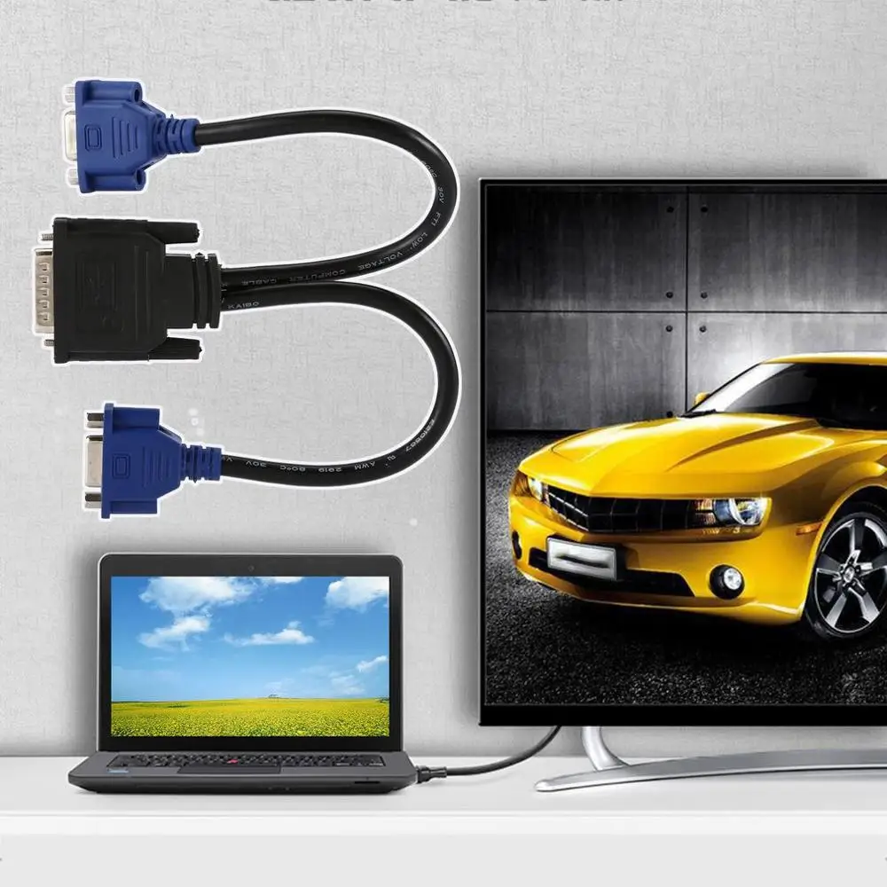 

DMS 59 DMS 59 to VGA Monitor Splitter Cable DMS59 Cable 8in DMS-59 to 1 X DVI&1 Dada Transfer Cable Stock a VGA Y Cable ACEHE