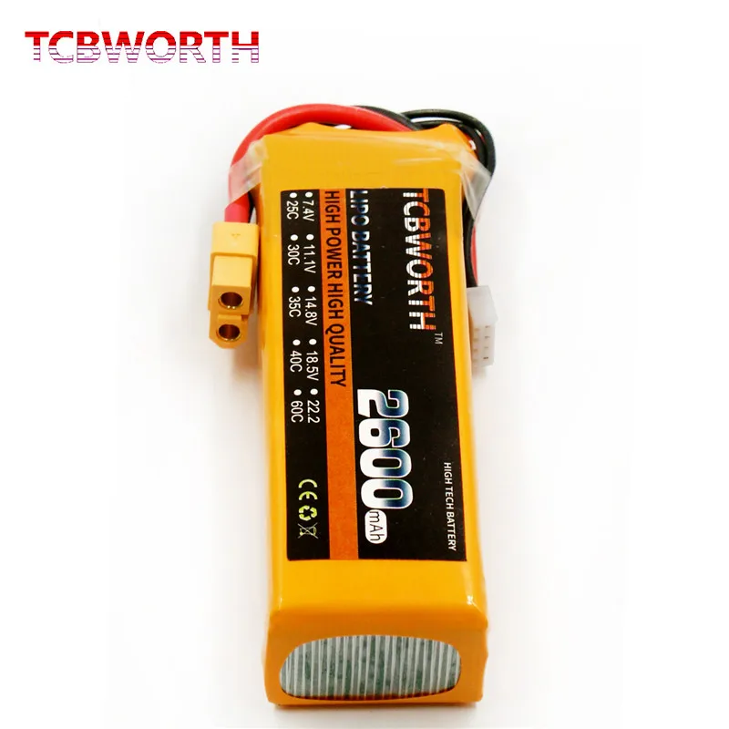 2S RC LiPo Аккумулятор 7 4 В 2600 мАч 35C 25C батареи для фотокартриджа перезаряжаемая