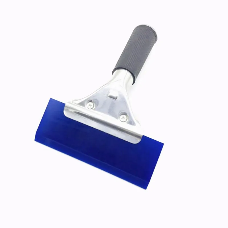 

Squeegee Deluxe Handle With Blue Water Blade Stainless Steel Alloy Handle Squeegee