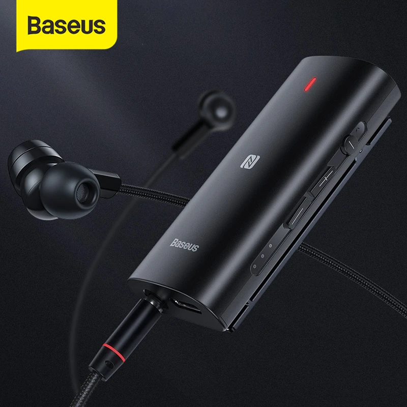 Baseus Aux bluetooth 5 0 приемник для наушников Наушники-вкладыши микрофон 3 мм разъем USB