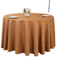quality european style jacquard polyester weddings parties restaurant hotel round table cloth cover