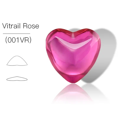 Сделай Сам блестящие Стекло в форме сердца со стразами маникюр патч Стразы 3D Nail Art