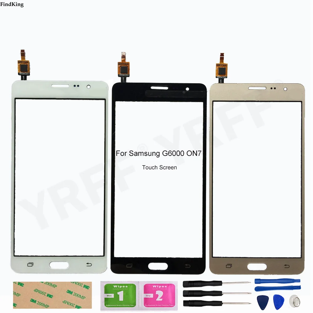 

5,5 ''сенсорный экран для Samsung Galaxy On7 7 G6000 SM-G6000 сенсорный экран дигитайзер Сенсорное Переднее стекло объектива
