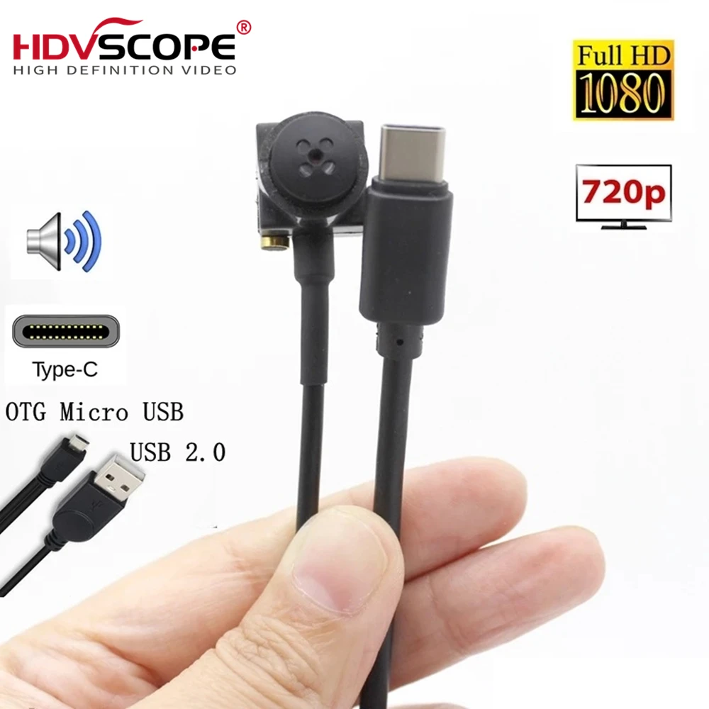 15*15 мм OTG Micro 3 7 Пинхол кнопка объектив Android мобильных телефонов USB 2 0 аудио эндоскоп