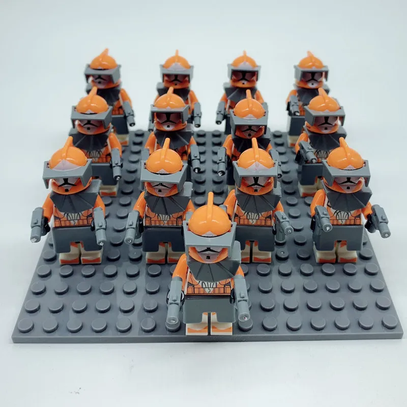 PG616 13PCS 13 шт./лот Star Wars Rebels Storm Trooper 7668 Shadow clone Trooper Дарт Вейдер игрушка fig совместимый - Цвет: PG616 13PCS