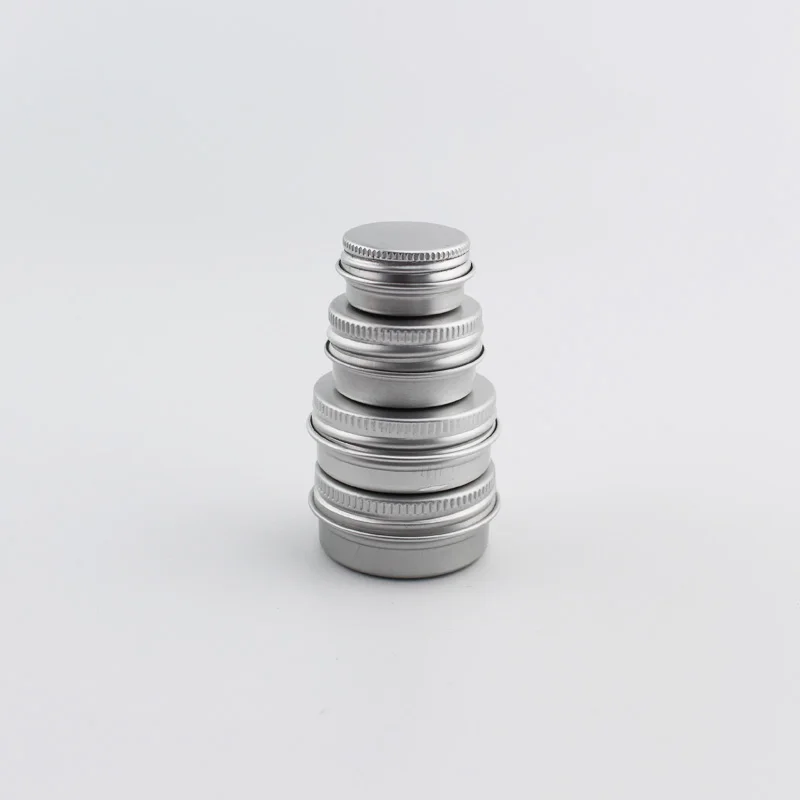 100pcs 5g 10g 12g 15g Empty Aluminum Container With Screw Cap Travel Size Balm Metal Cosmetics Skin Care Cream Bottle Jar Pot | Красота и