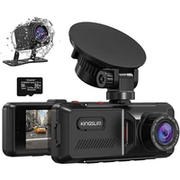 kingslim d1 dual dash cam with gps 3 16 1080p front and rear auto digital video recorder dashcam camera wdr g sensor car dvrs