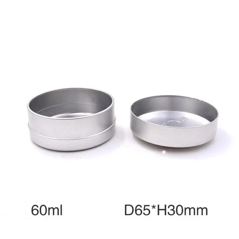 60 мл высококачественный металлический алюминиевый оловянный контейнер для
