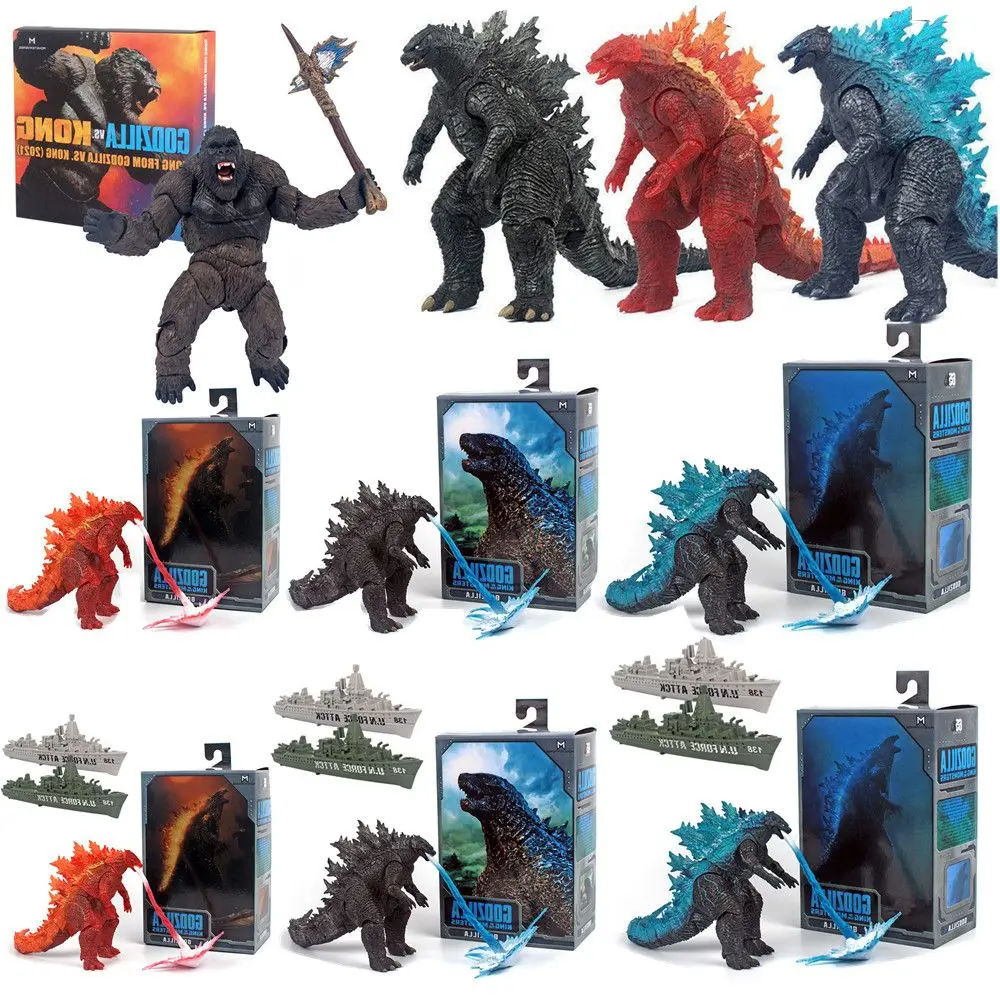 

Godzilla Atomic Beam War Tomahawk King Kong Cosplay Doll Toy Model Ornaments Collection Children's Birthday Christmas Gift