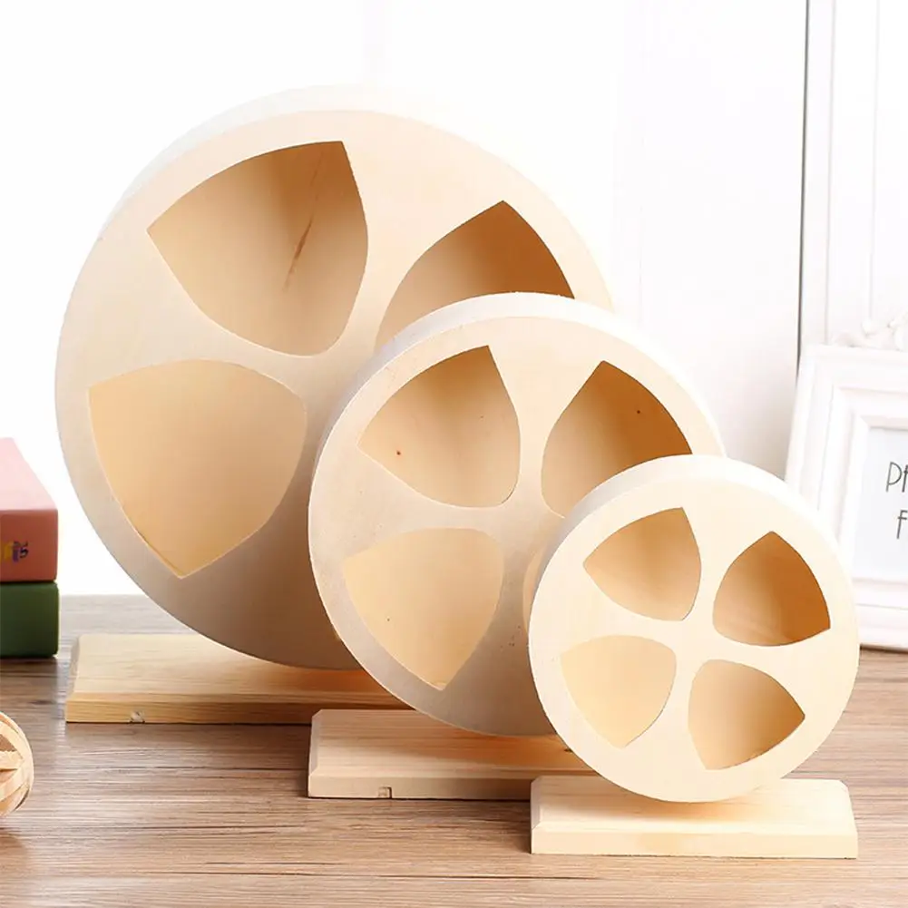 HobbyLane деревянный бесшумный питомец Упражнение бегущее колесо игрушка для