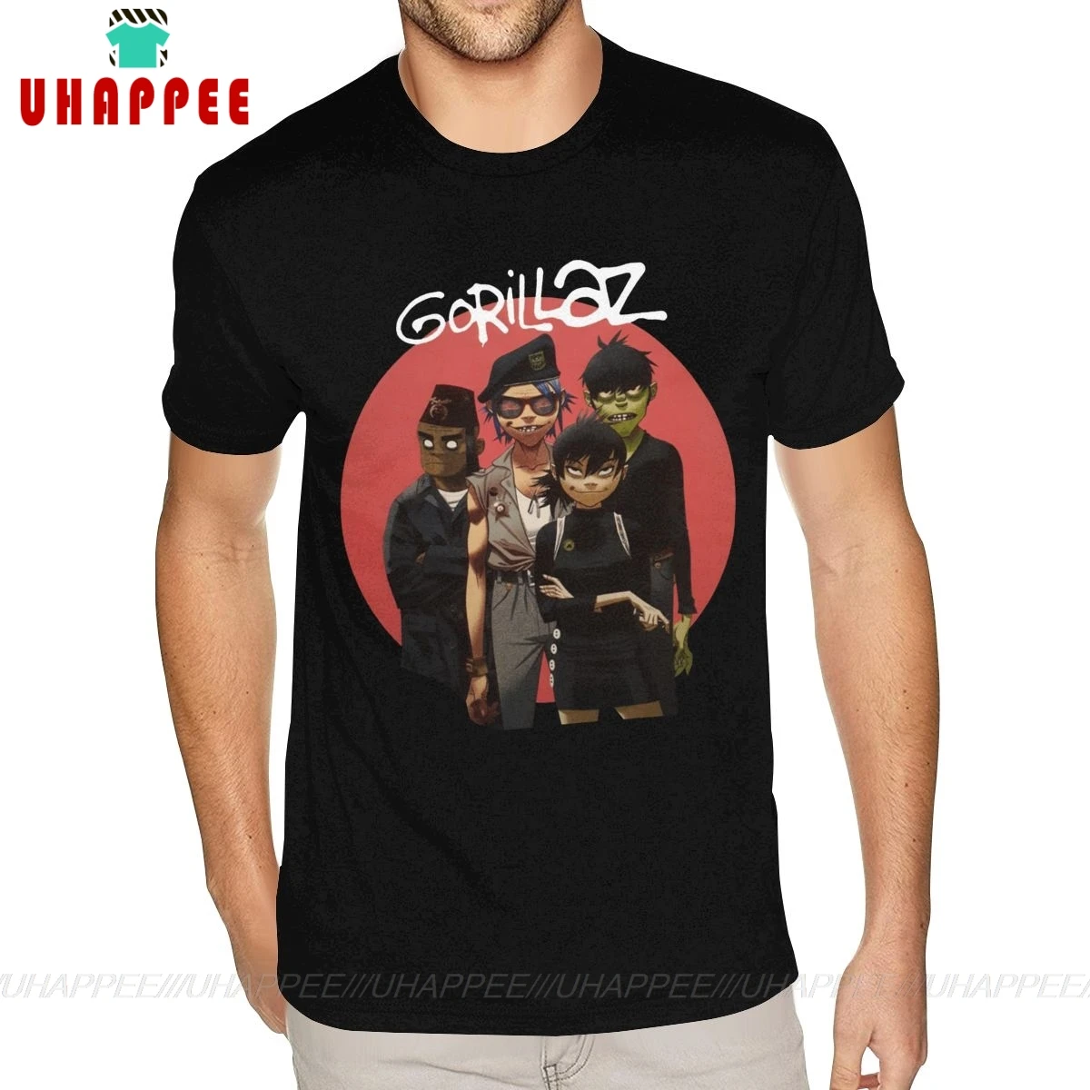 

Gorillaz Humans Tour Humanz Cotton Plus Size Men Photo T-shirts