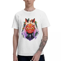 anime forest princess mask aesthetic clothes mens basic short sleeve t shirt graphic funny tops