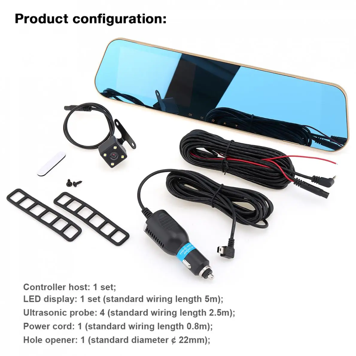 4 3 дюймов Двойной объектив Видеорегистраторы для автомобилей Камера Full HD 1080P 170