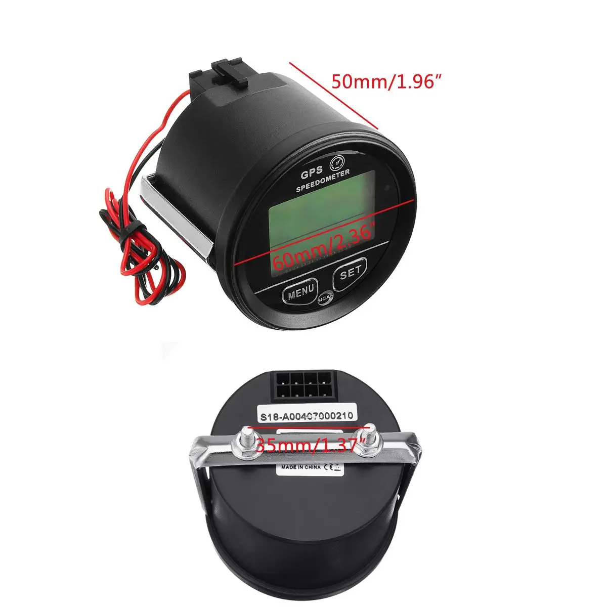 Новый 60 мм 12 в 24 GPS измеритель скорости одометр ЖК цифровой дисплей датчик