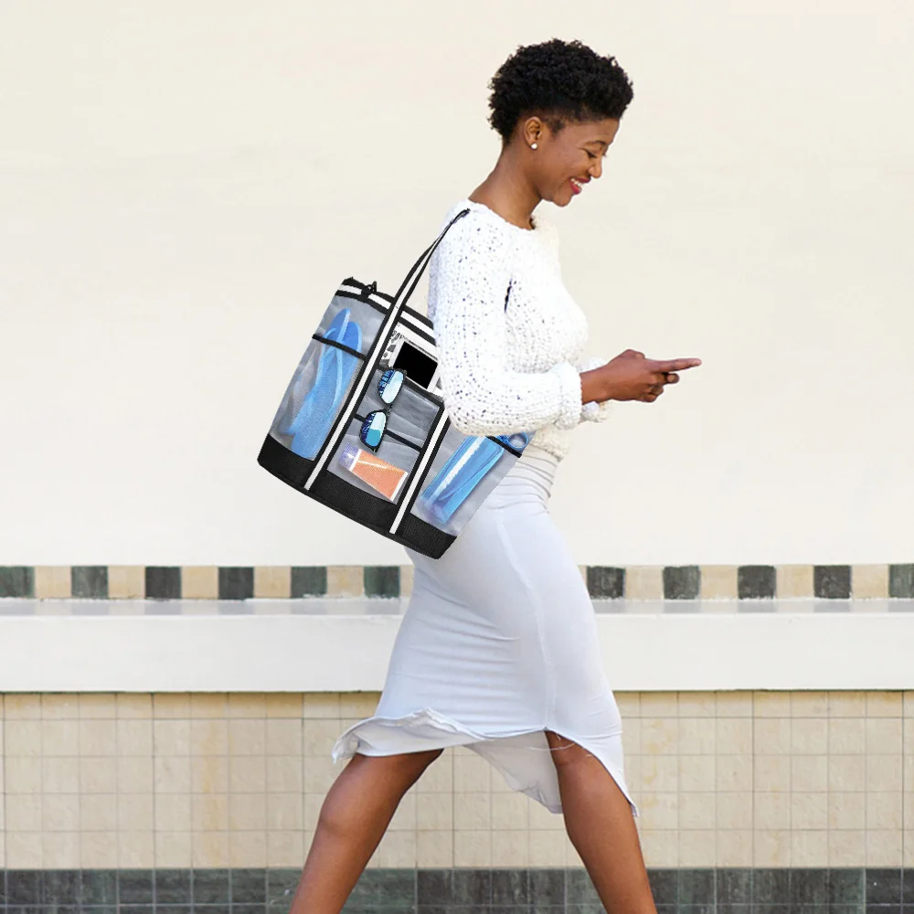 

1pc Seaside Handbag Summer Beach Bag Sundries Swimsuit Collect Beach Bag