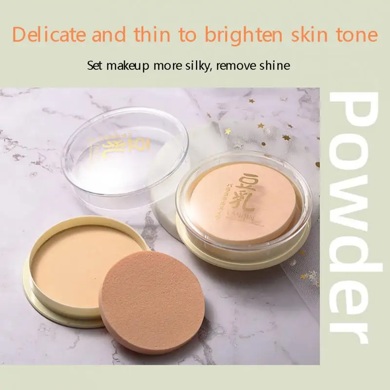 Экстракт соевого молока компактная пудра водостойкая матовая отделка макияж