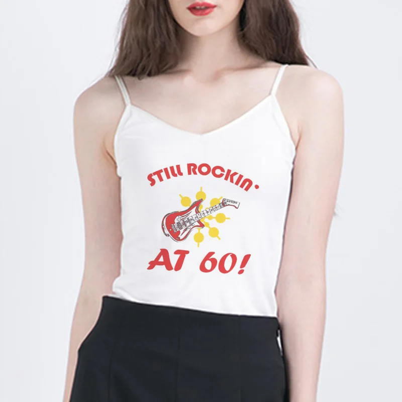 Женский короткий топ с принтом дьявола повседневный облегающий Топ без рукавов в