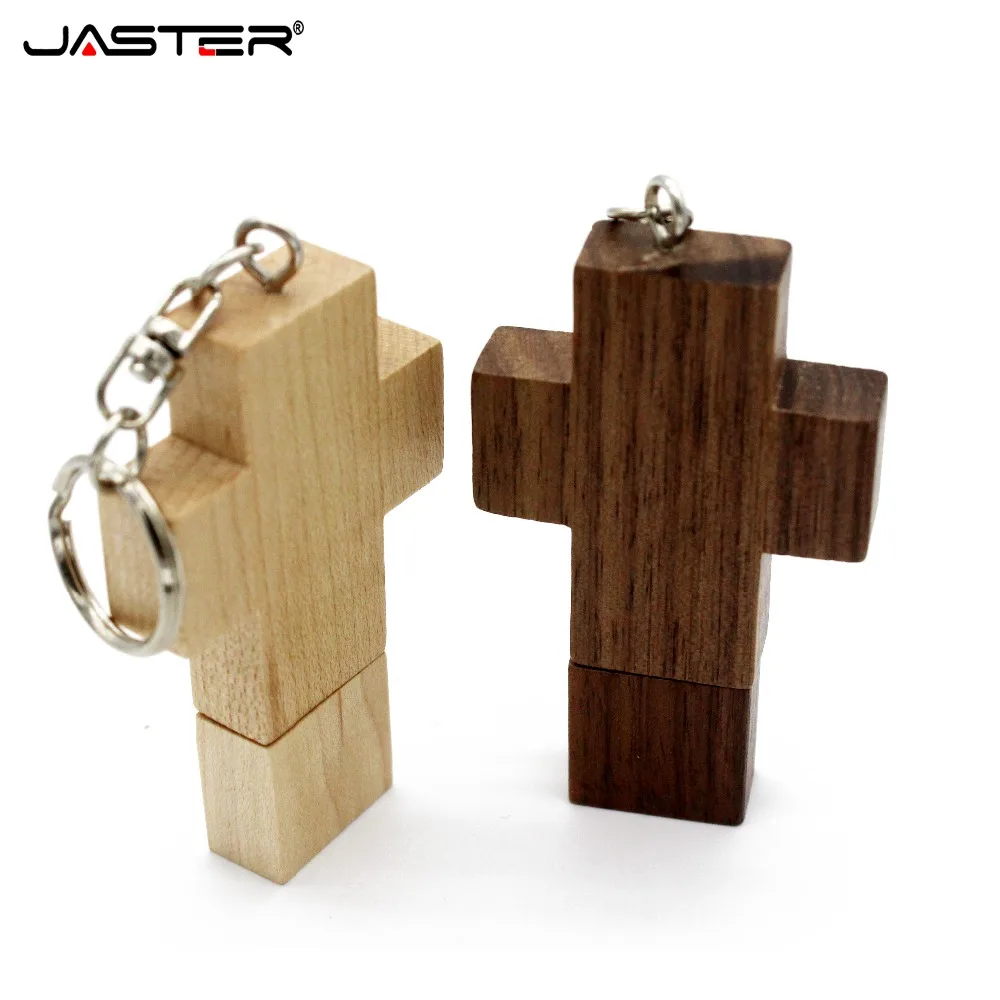 JASTER Флешка usb накопитель в виде деревянного Креста флеш USB карта памяти 8 ГБ 16 32
