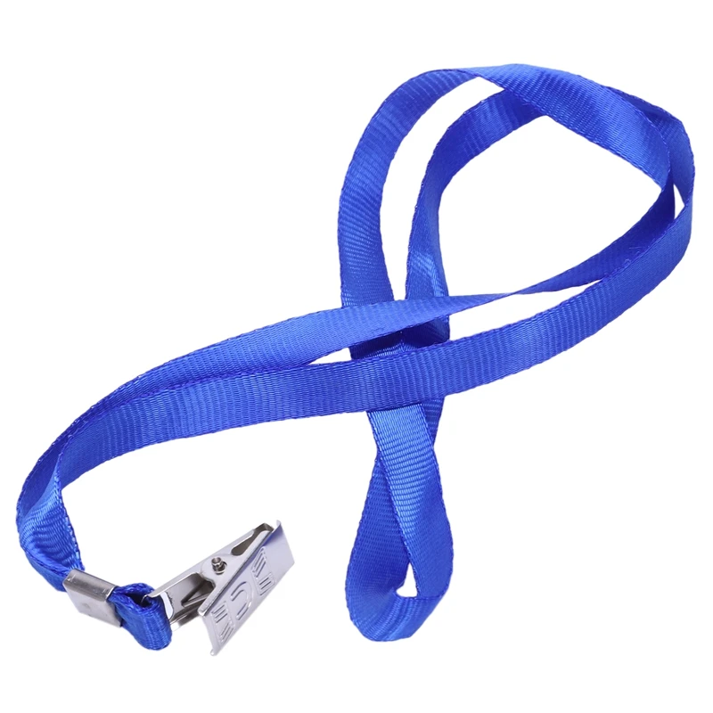 5 шт. зажим металлический синий шнурок шейный ремешок для держатель карт|Бейджи и