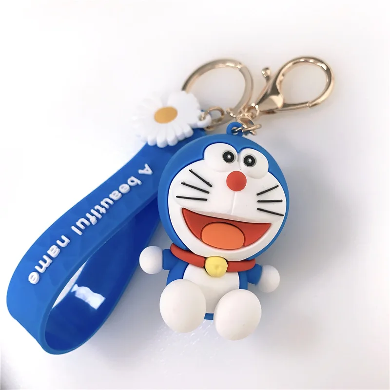 Hot Cartoon Doraemon Keychains Creative Anime Cat Key Chain Pendant For Children Bag Keyring Gifts Lovers | Украшения и