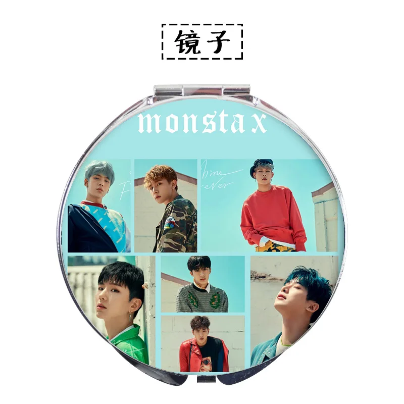 [MYKPOP]MONSTA X зеркало для макияжа коллекция поклонников KPOP SA18071004|Игровые фигурки и