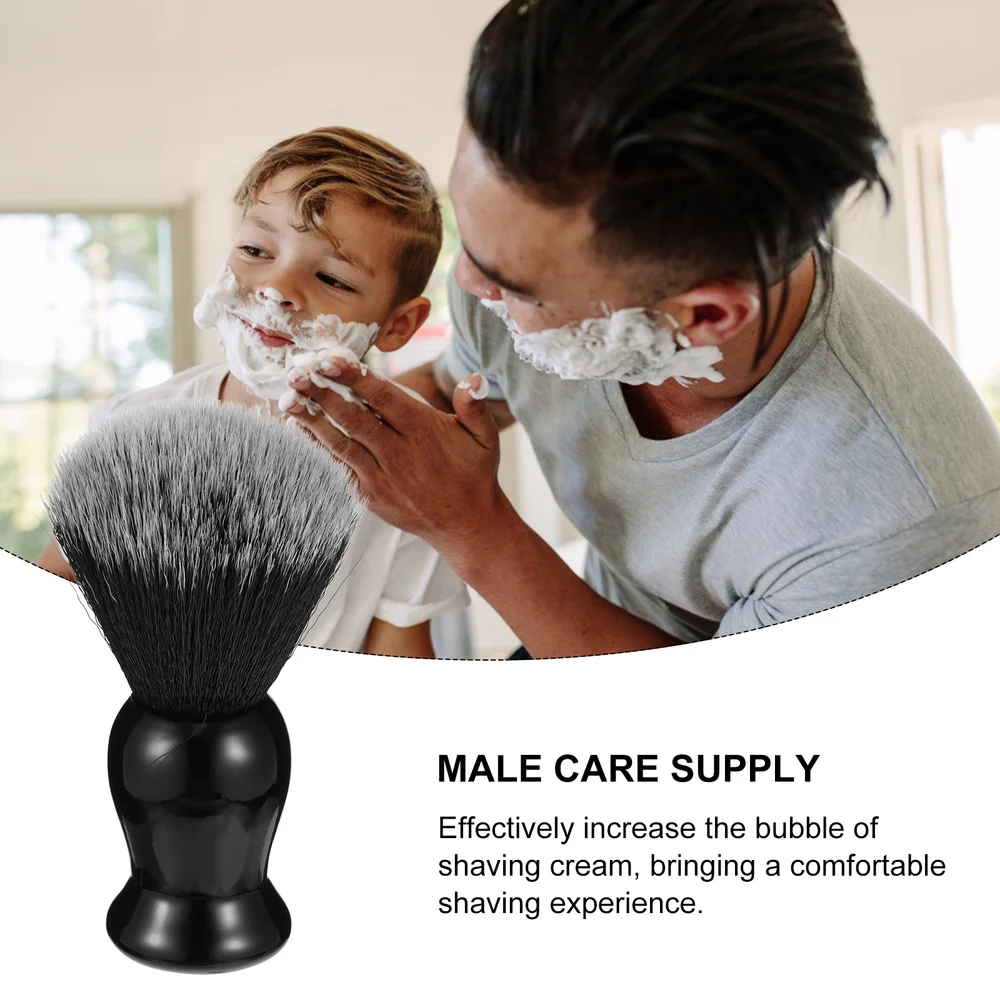 

Wooden Handle Beard Brush Gentle Mustache Brush Barber Brush Accessory