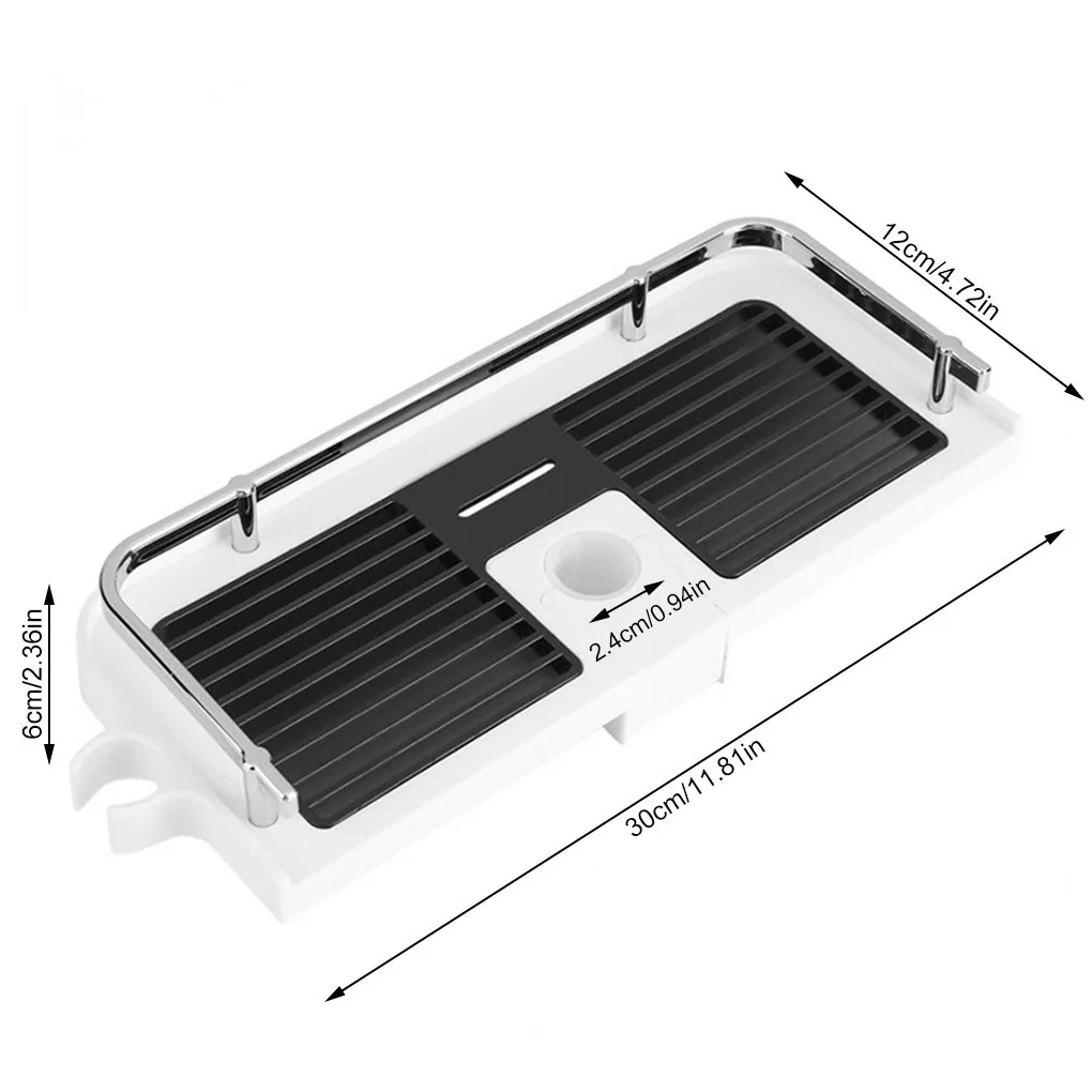 

1pc Bathroom Wall Mounted Storage Shelf ABS Toiletries Bracket Organizer Shower Head Holder Bathroom Hardware Accessories Set