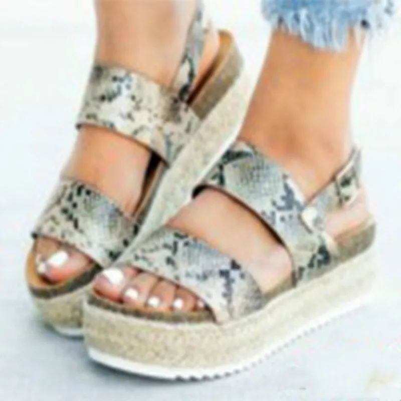 Fujin/женские босоножки Сезон лето Модель 2020 года Модные туфли на платформе и