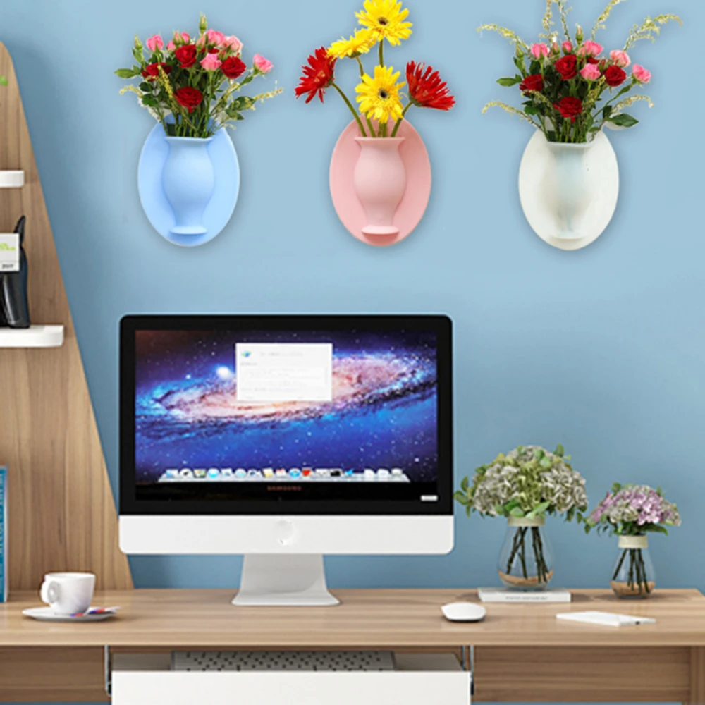 Силиконовая ваза для украшения интерьера цветочного горшка вазы растений