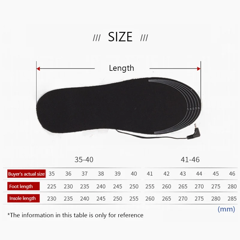 Инновационные Подогреваемые через USB стельки для обуви подогреватель ног