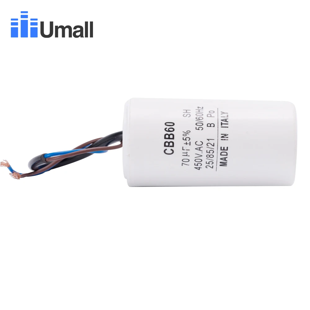 CBB60 450V 70 мкФ Бег супер моторный запускаемый конденсатор с алюминиевой крышкой для подвергать механической обработке электрической разрядки подвергать механической обработке воды насоса кондиционера