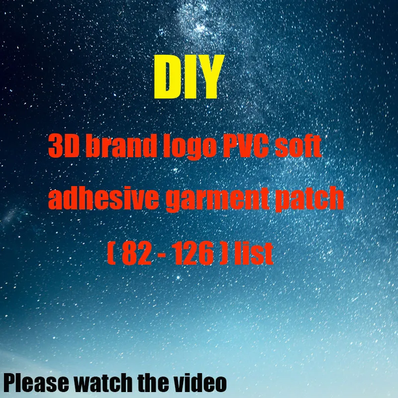 

82-1263D brand logo PVC drop plastic soft rubber clothing decorative leather label DIY hat backpack Hole repair Badge patch