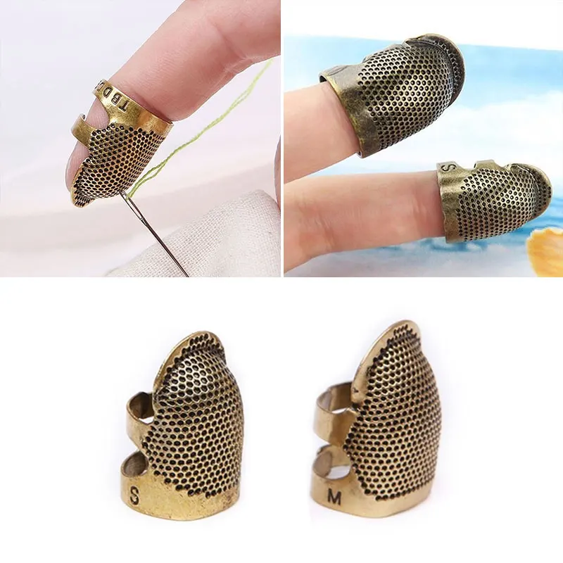 1 шт. винтажная металлическая защитная кольцевая ЦО для пальцев наперстков