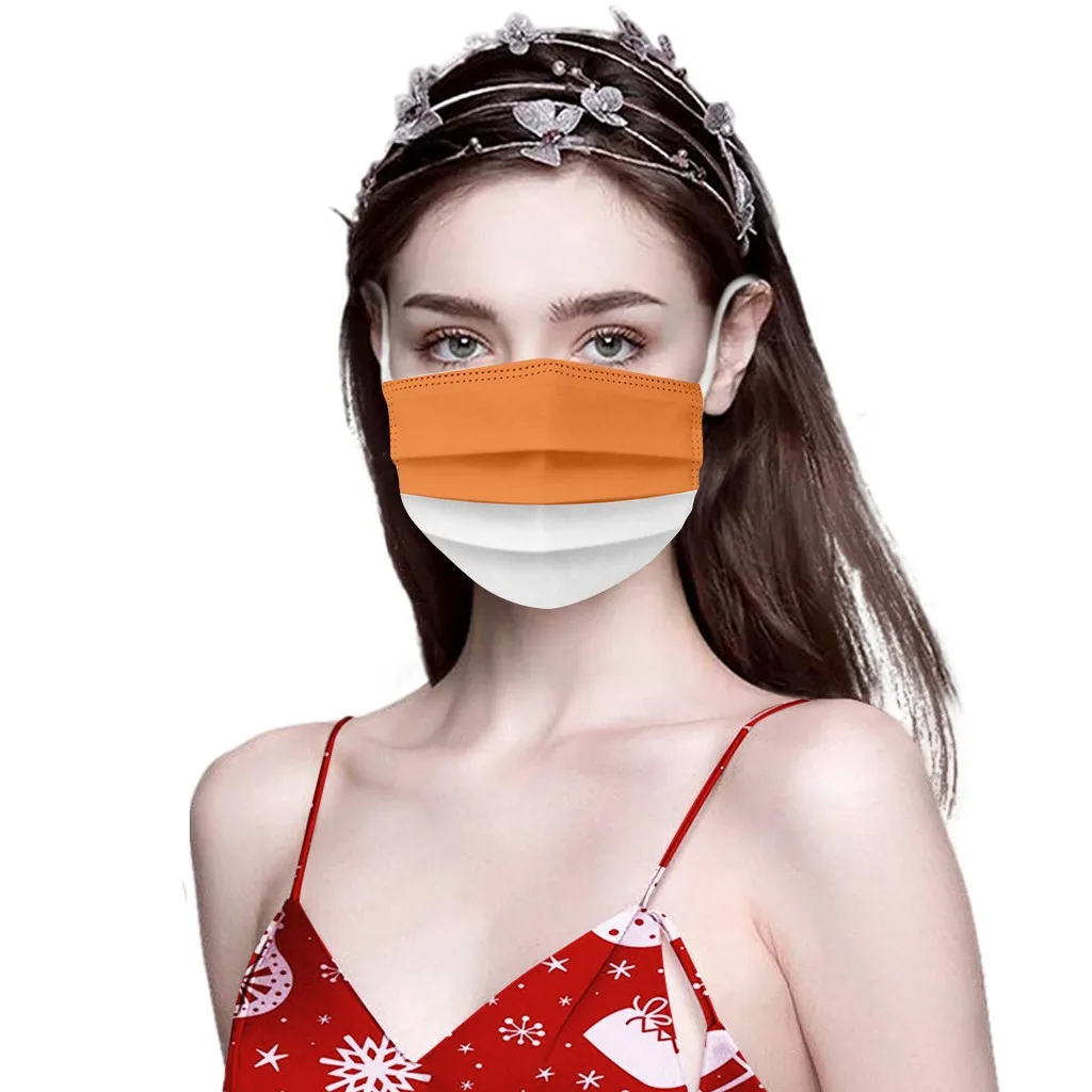 100 шт. одноразовые маски Denta Mondmasker Маска Тканевая 3ply петли уха Уход за кожей лица