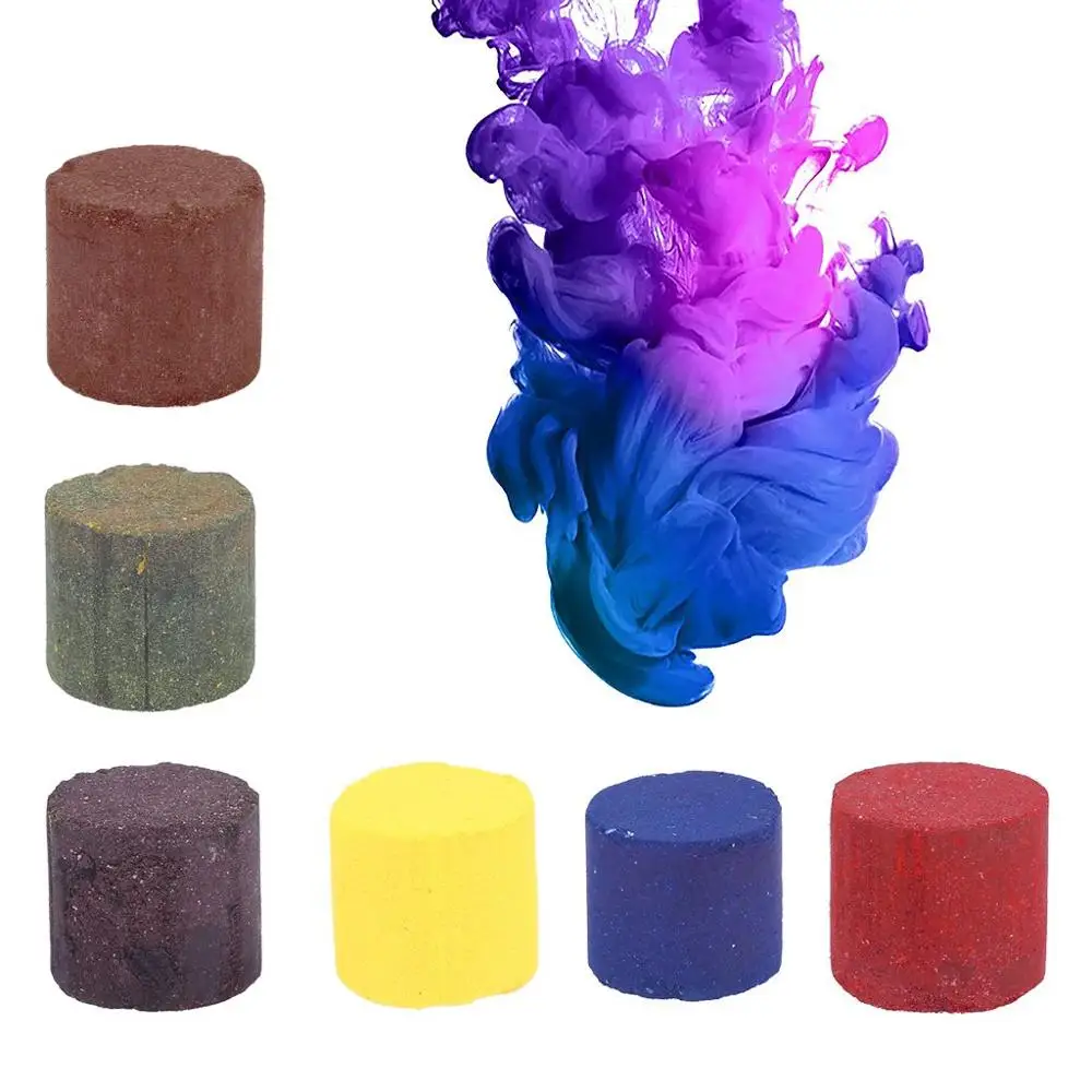 Дымовой торт 1/3/6 шт. красочный дымовой эффект показать круглая Бомбочка помощь