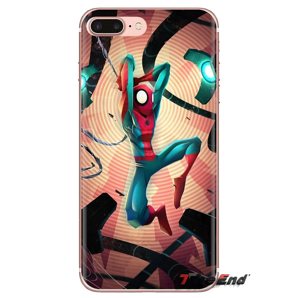 Комиксы Человек-паук Мстители для iPhone XS Max XR X 4 4S 5 5S 5C SE 6 6S 7 8 плюс samsung Galaxy J1 J3 J5 J7 A3 A5