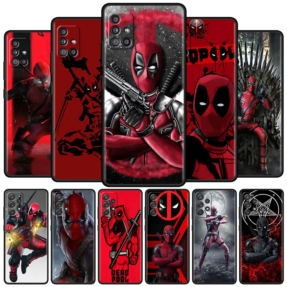 

Deadpool MARVEL For Samsung A51 A12 A21s Phone Case for Galaxy A71 A52 A31 A32 A02s A72 A11 A41 A22 A01 Soft Cover
