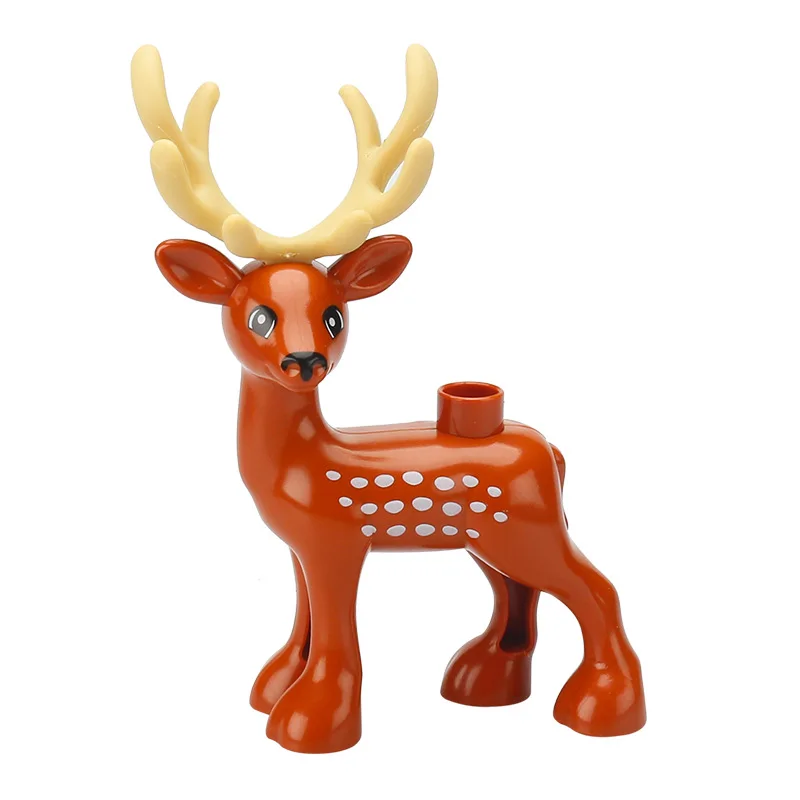 

Big Building Blocks ZOO Wildlife Animals Series Compatible Large Bricks Sets Children Kid Panda Giraffe Elephant Educational Toy