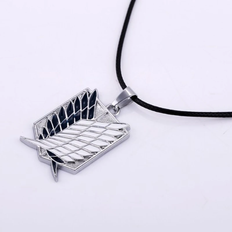 Новинка ожерелья из аниме атака на Титанов Кулон Крылья Свободы металлическое