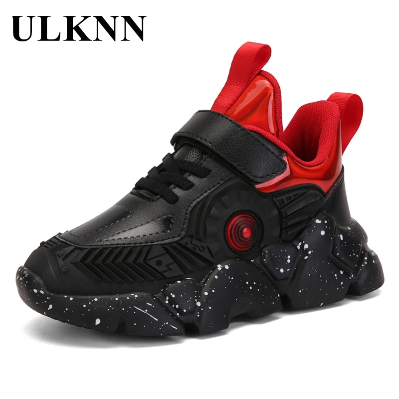 

Boys' Shoes 2021 New Kid's Dazzling Leather Waterproof Sneakers Children's Sports Shoes Elementary School Shoe Size 28-39