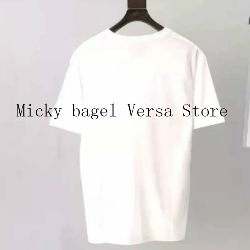 

2021 luxury brand cartoon letter printing fashion women's top temperament round neck versatile loose Casual Short Sleeve T-Shirt