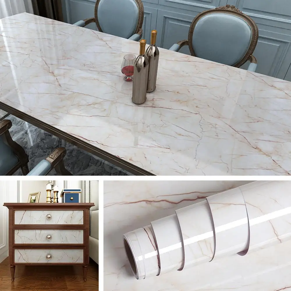 Самоклеящиеся мраморные виниловые обои в рулоне декоративная пленка для мебели