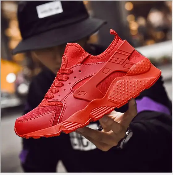 Новая повседневная модная спортивная обувь Корейская Мужская на толстой подошве