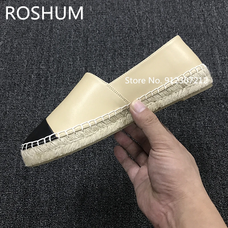 

Classic style hemp rope flat women shoes designer canvas shoes loafers fisherman shoes Multiple colors Large size 34-42